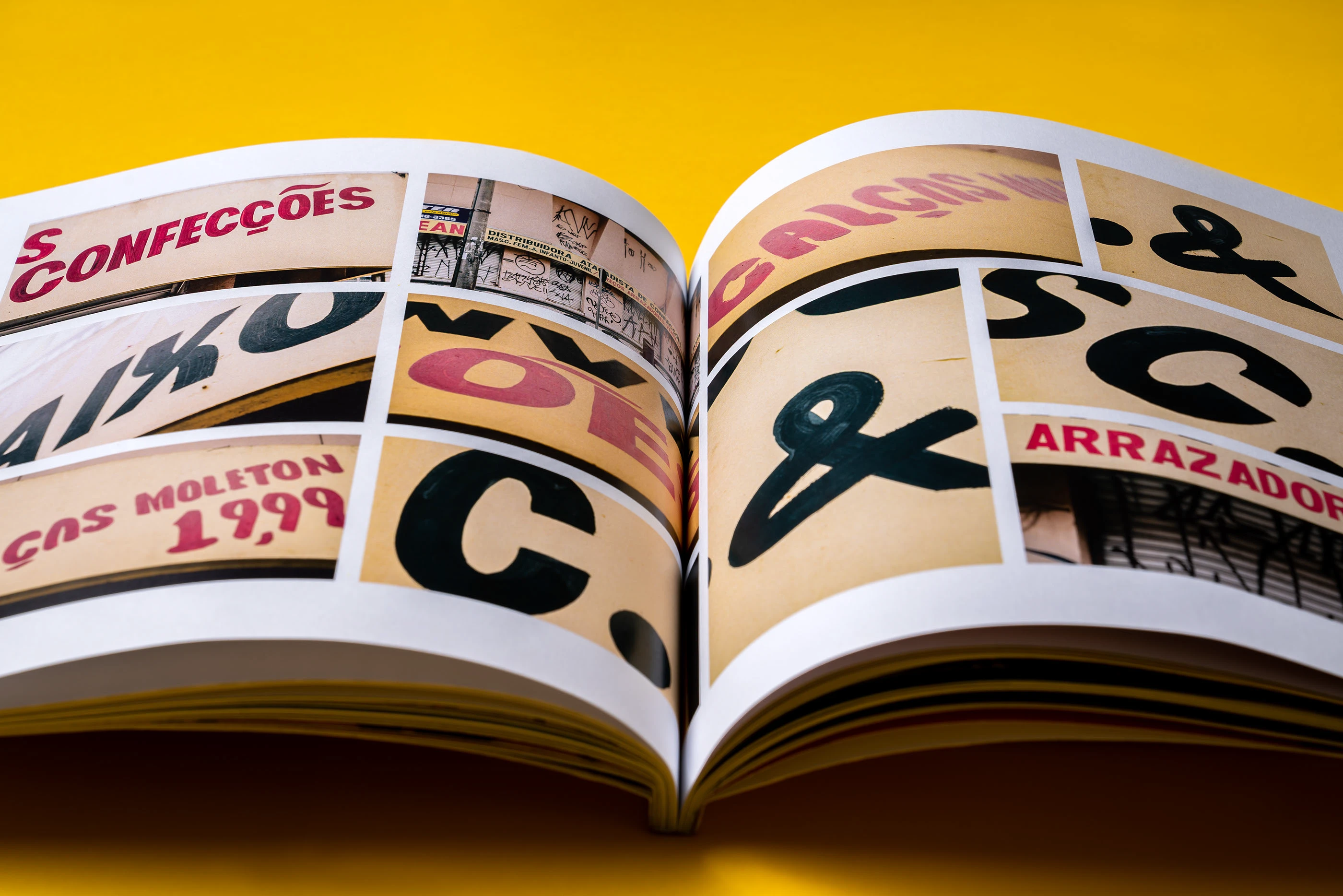 Livro CWB City — miolo com tipografias