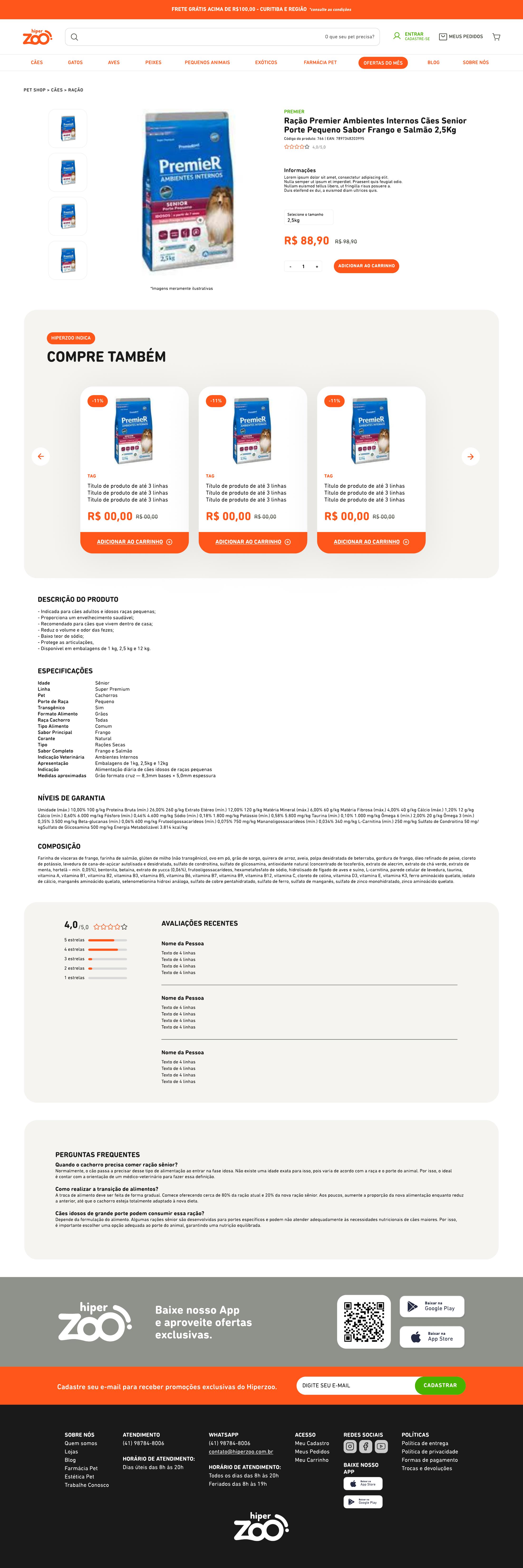 Hiperzoo — página de produto