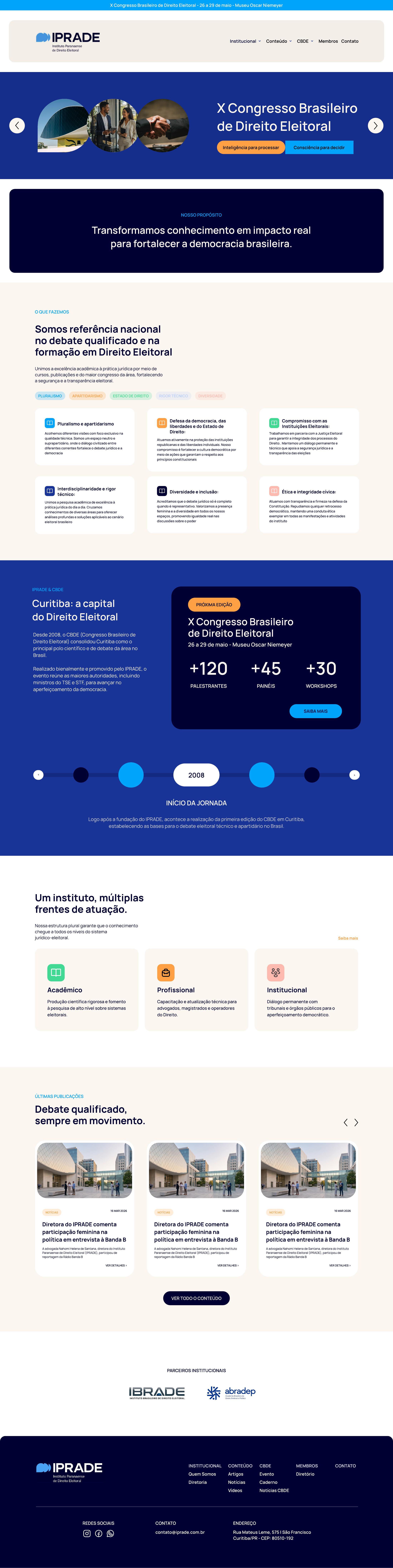 IPRADE — página inicial